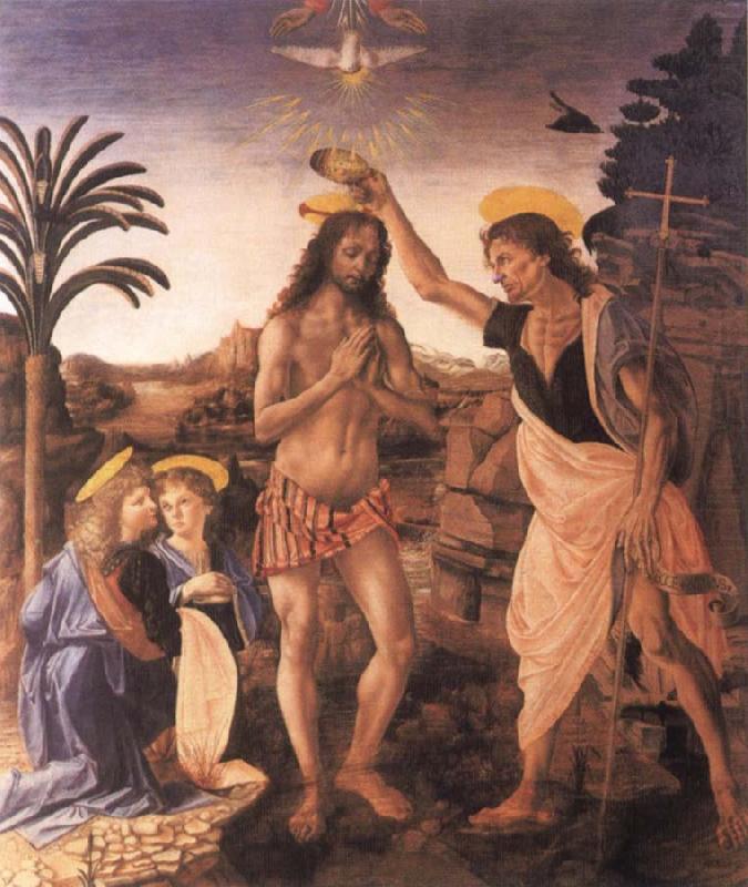 The Baptism of Christ, Andrea del Verrocchio